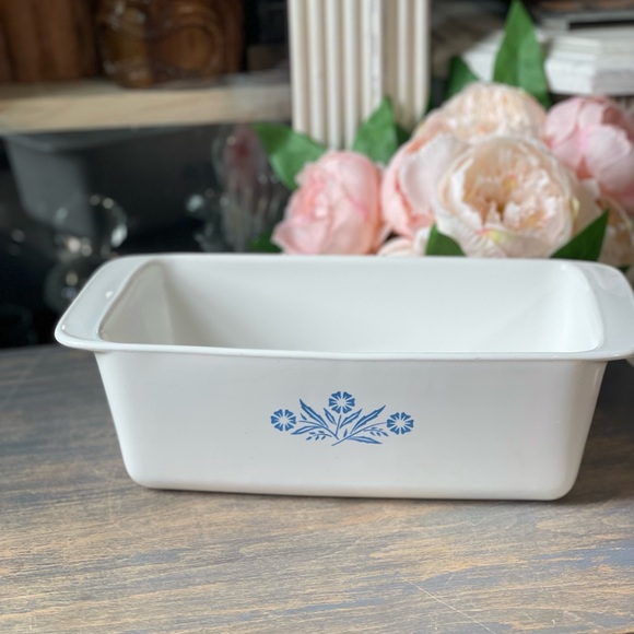 Corningware Other - Vintage Corning Ware Blue white Cornflower P-315-B Bread Loaf Pan Baking Dish